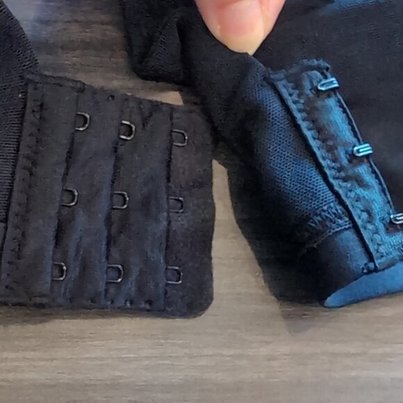 💙Penningtons Ti Voglio Sofia Soft Cup Microfibre Bra Black Mesh Underwire 42C - Picture 10 of 12